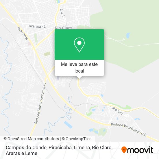 Campos do Conde mapa