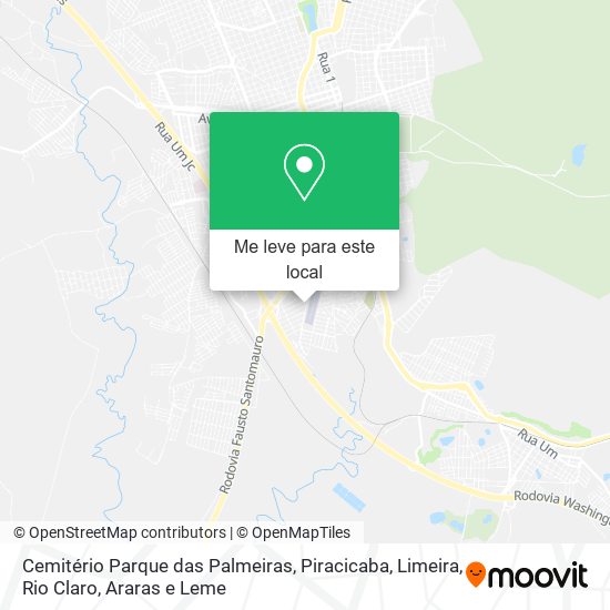 Cemitério Parque das Palmeiras mapa