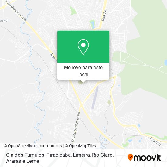Cia dos Túmulos mapa