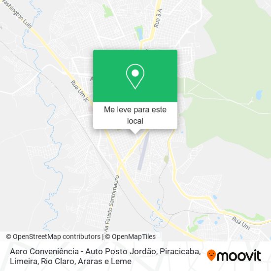 Aero Conveniência - Auto Posto Jordão mapa