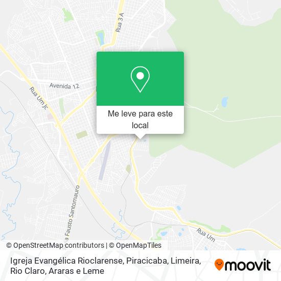 Igreja Evangélica Rioclarense mapa