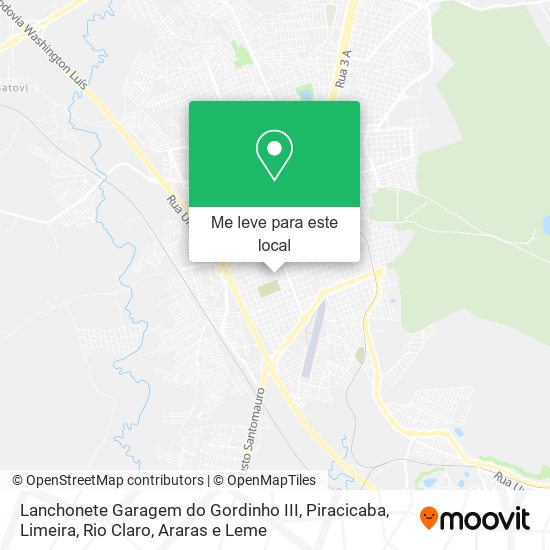 Lanchonete Garagem do Gordinho III mapa