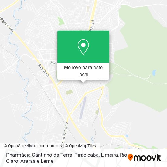 Pharmácia Cantinho da Terra mapa