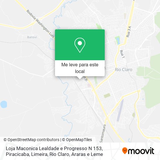 Loja Maconica Lealdade e Progresso N 153 mapa