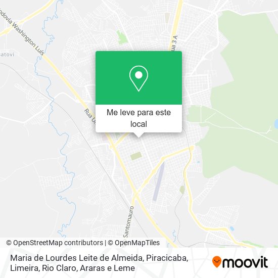 Maria de Lourdes Leite de Almeida mapa