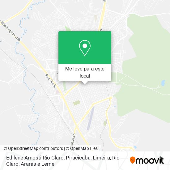 Edilene Arnosti Rio Claro mapa