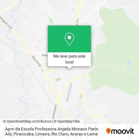 Apm da Escola Professora Angela Monaco Perin Aily mapa