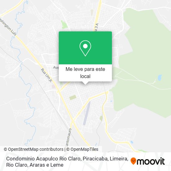 Condomínio Acapulco Rio Claro mapa