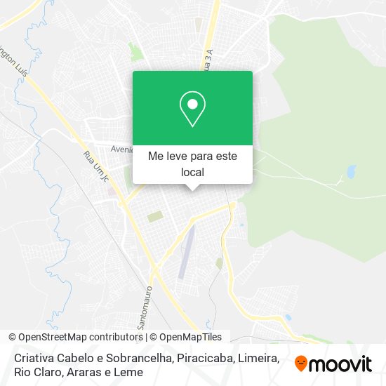 Criativa Cabelo e Sobrancelha mapa