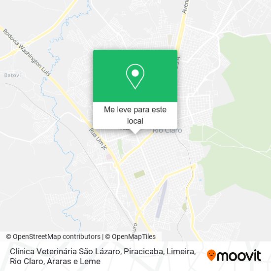Clínica Veterinária São Lázaro mapa