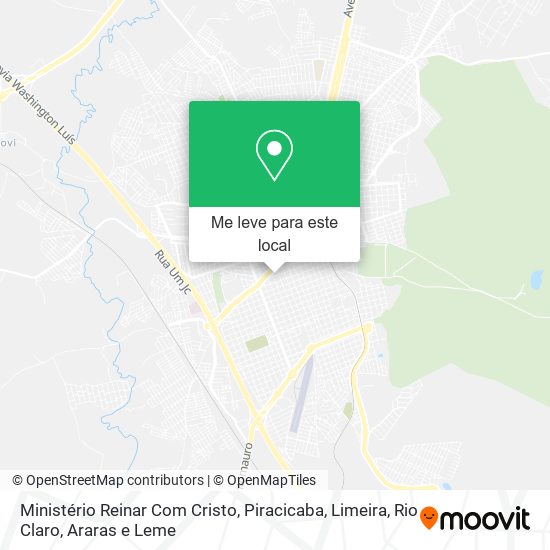 Ministério Reinar Com Cristo mapa