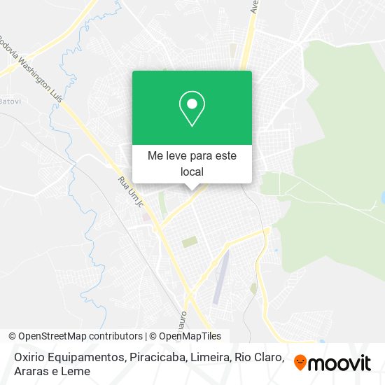 Oxirio Equipamentos mapa