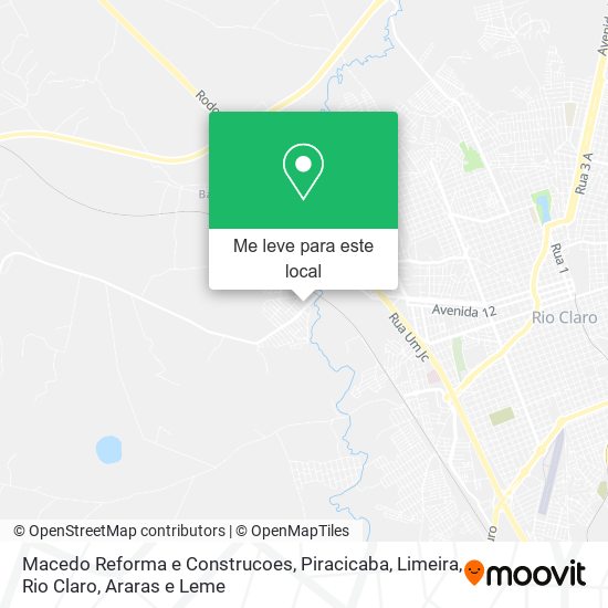 Macedo Reforma e Construcoes mapa