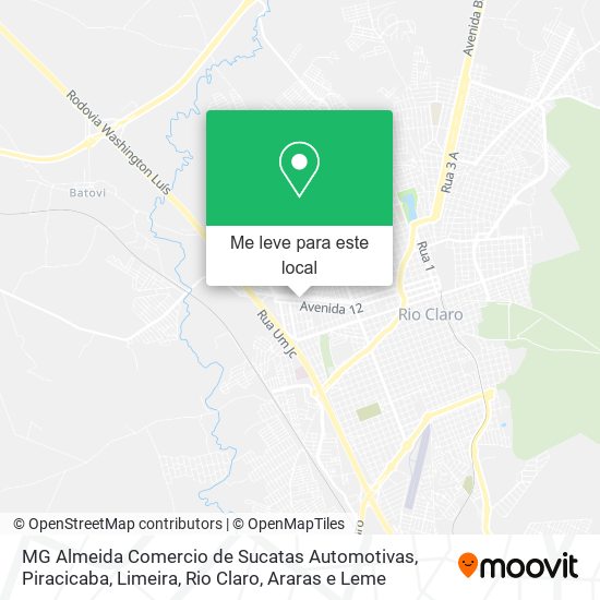 MG Almeida Comercio de Sucatas Automotivas mapa