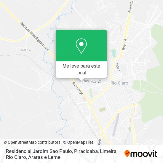 Residencial Jardim Sao Paulo mapa