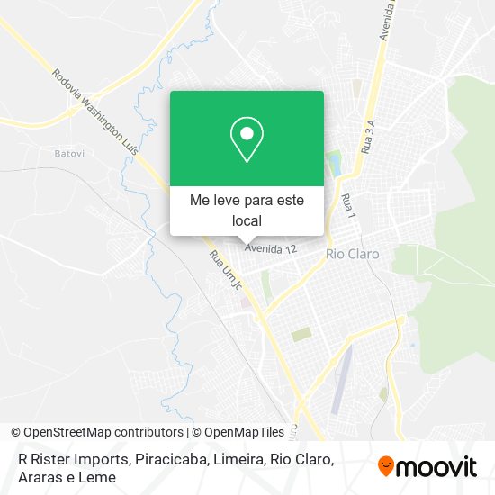 R Rister Imports mapa