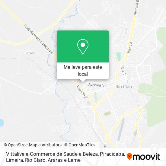 Vittalive e-Commerce de Saude e Beleza mapa