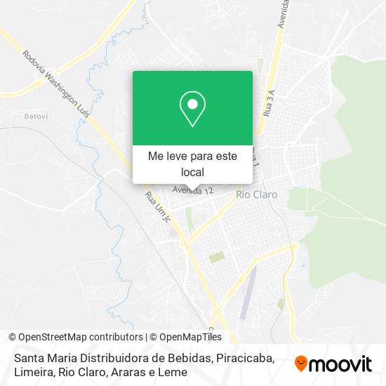 Santa Maria Distribuidora de Bebidas mapa