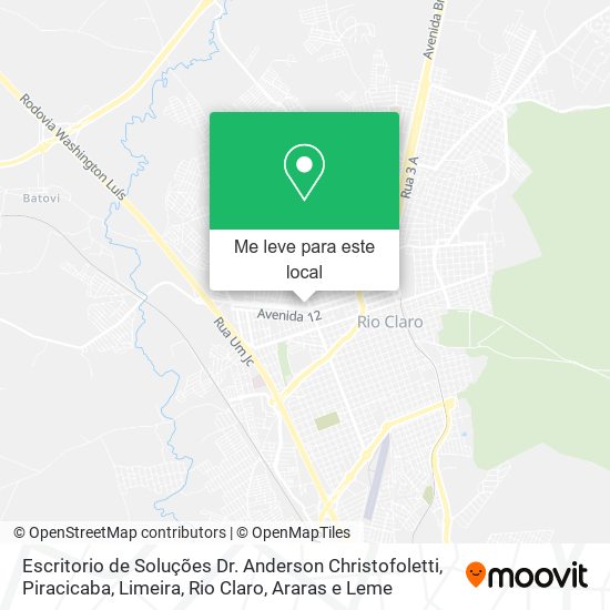 Escritorio de Soluções Dr. Anderson Christofoletti mapa