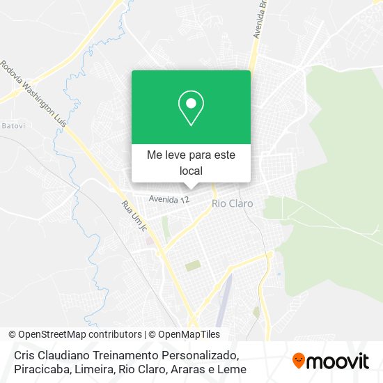 Cris Claudiano Treinamento Personalizado mapa
