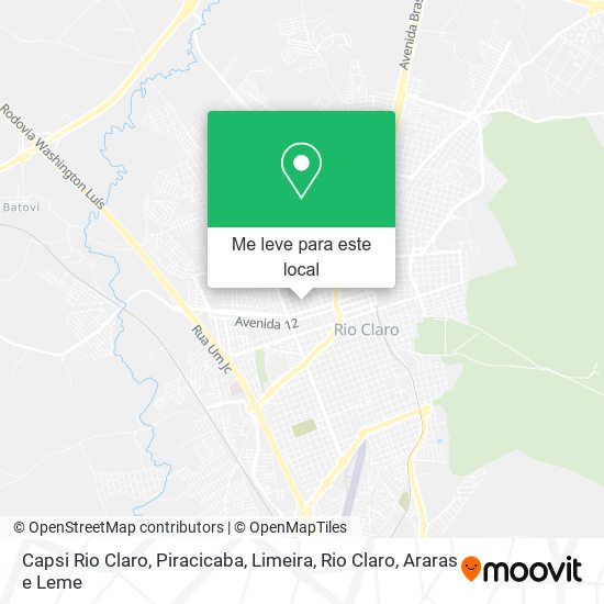 Capsi Rio Claro mapa
