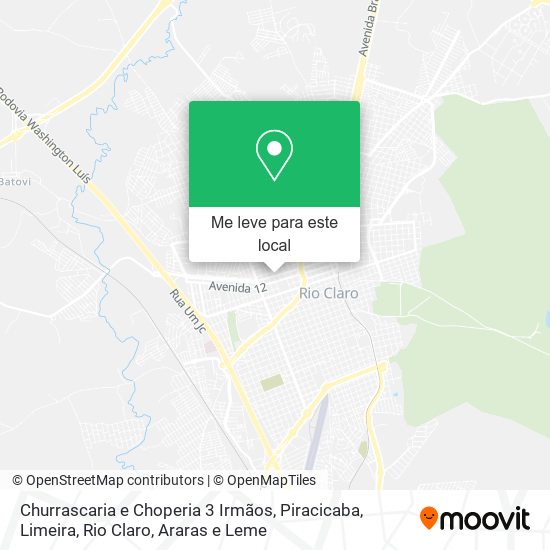 Churrascaria e Choperia 3 Irmãos mapa