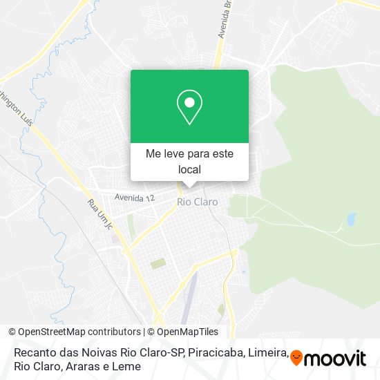 Recanto das Noivas Rio Claro-SP mapa