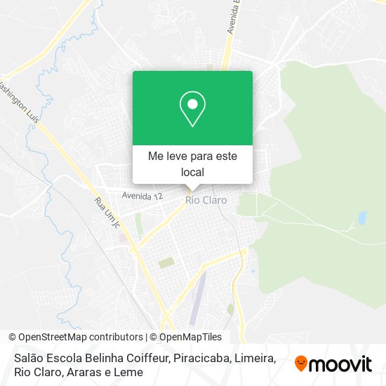 Salão Escola Belinha Coiffeur mapa