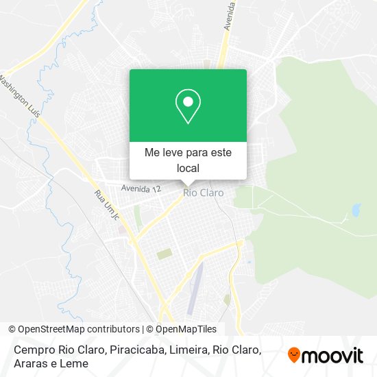 Cempro Rio Claro mapa