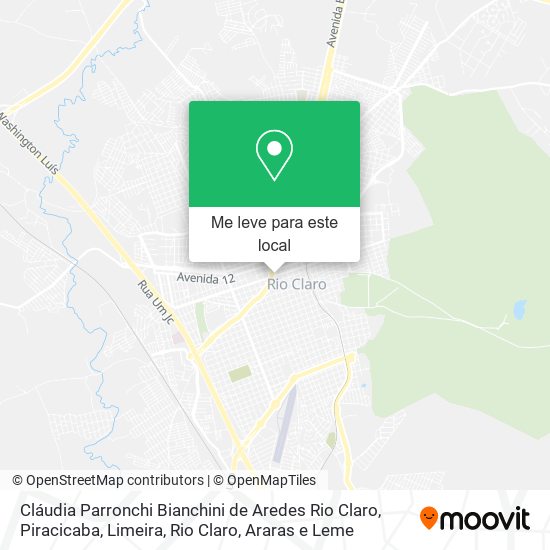 Cláudia Parronchi Bianchini de Aredes Rio Claro mapa