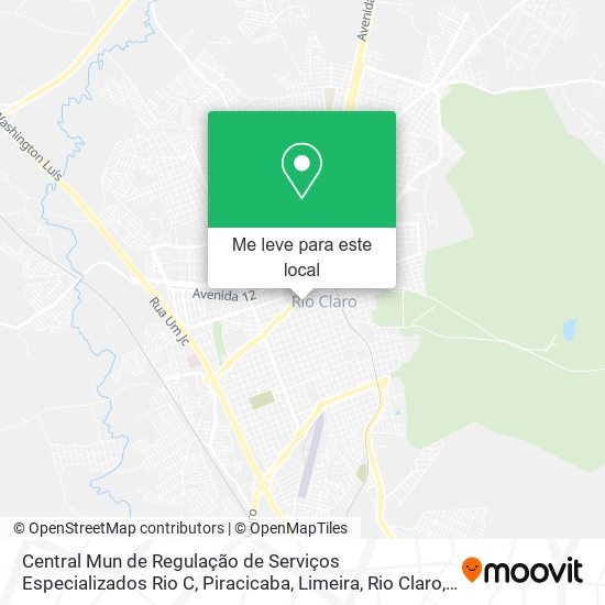 Central Mun de Regulação de Serviços Especializados Rio C mapa
