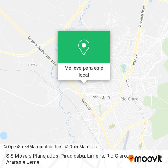 S S Moveis Planejados mapa