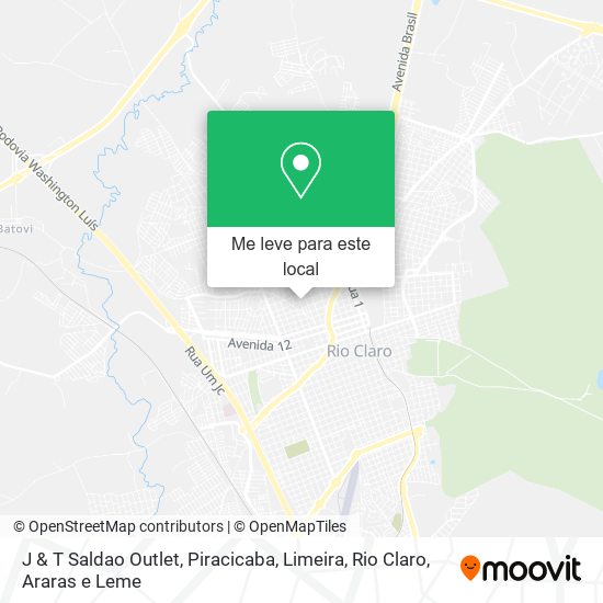 J & T Saldao Outlet mapa