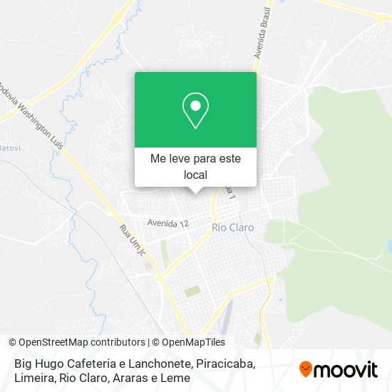 Big Hugo Cafeteria e Lanchonete mapa