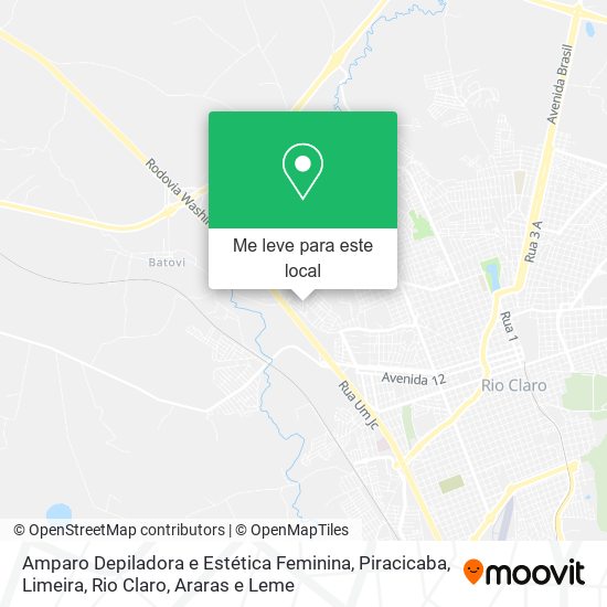 Amparo Depiladora e Estética Feminina mapa
