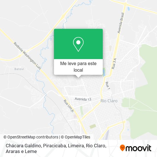 Chácara Galdino mapa