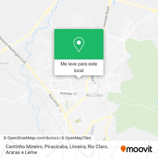 Cantinho Mineiro mapa