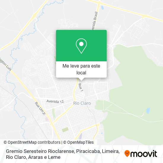 Gremio Seresteiro Rioclarense mapa