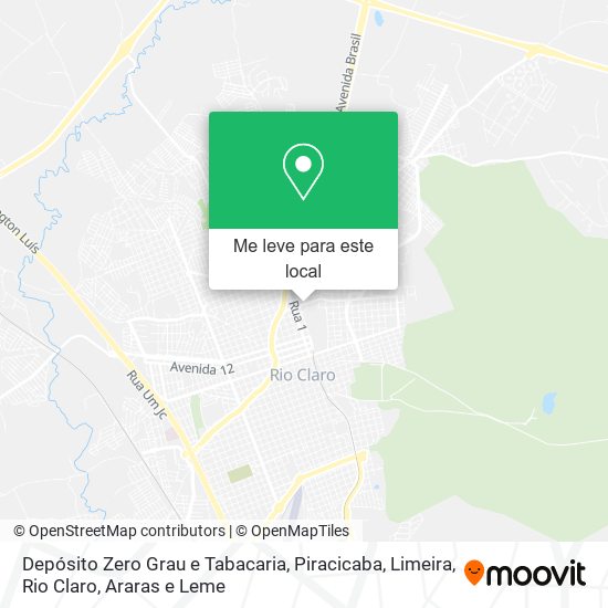Depósito Zero Grau e Tabacaria mapa
