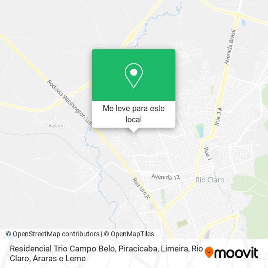 Residencial Trio Campo Belo mapa