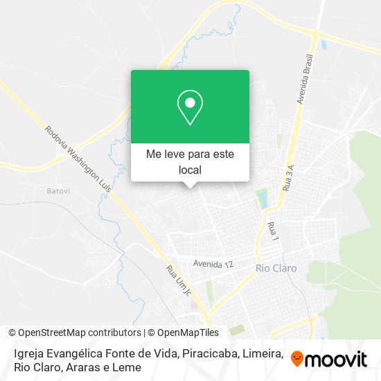 Igreja Evangélica Fonte de Vida mapa