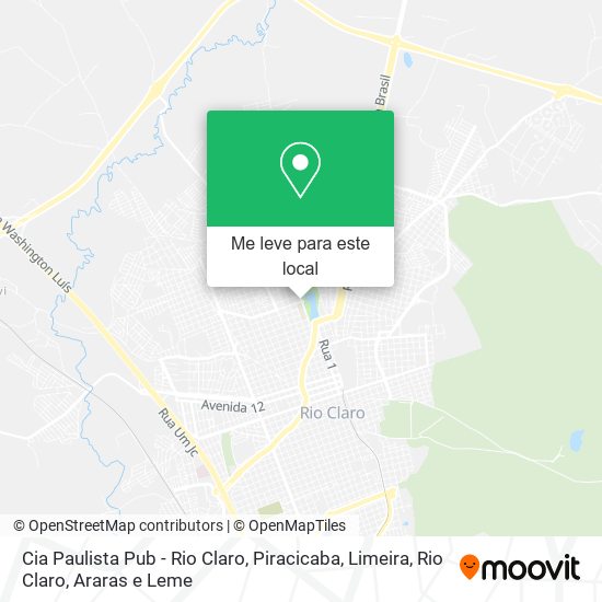 Cia Paulista Pub - Rio Claro mapa