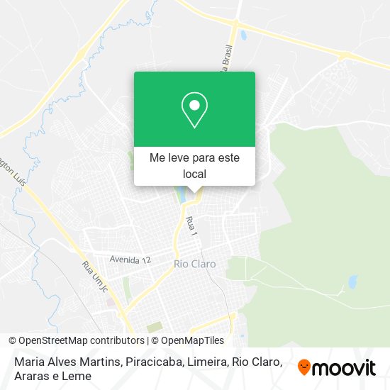 Maria Alves Martins mapa
