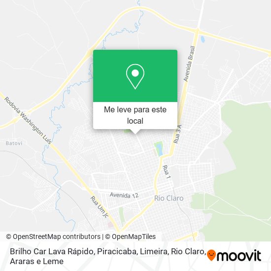 Brilho Car Lava Rápido mapa