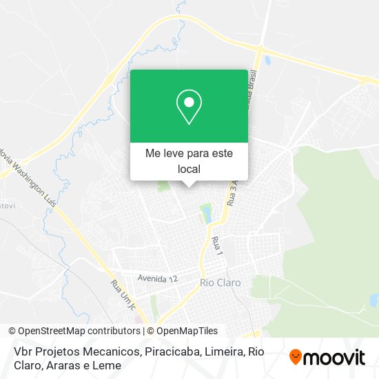 Vbr Projetos Mecanicos mapa