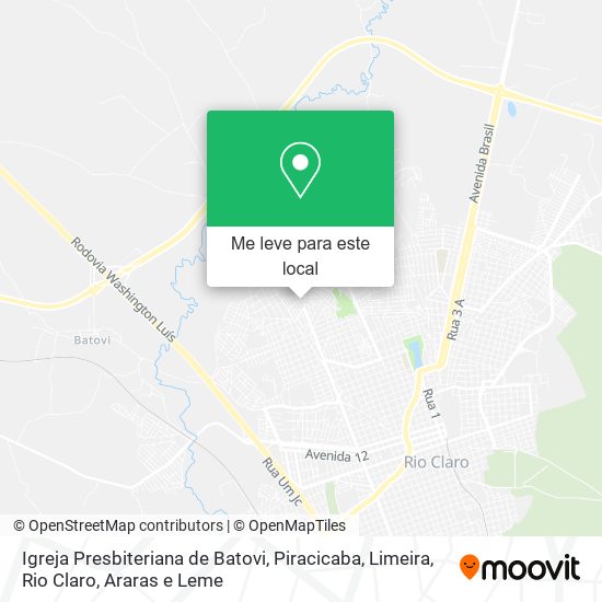 Igreja Presbiteriana de Batovi mapa