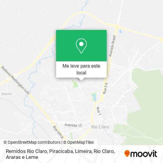 Remidos Rio Claro mapa