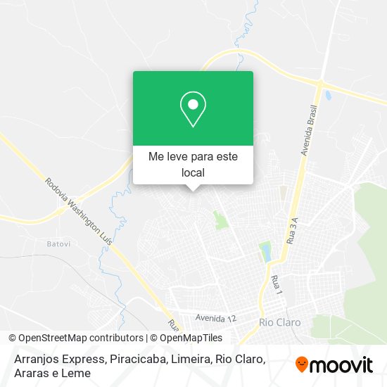 Arranjos Express mapa