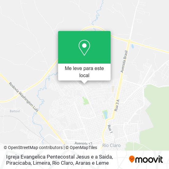 Igreja Evangelica Pentecostal Jesus e a Saida mapa