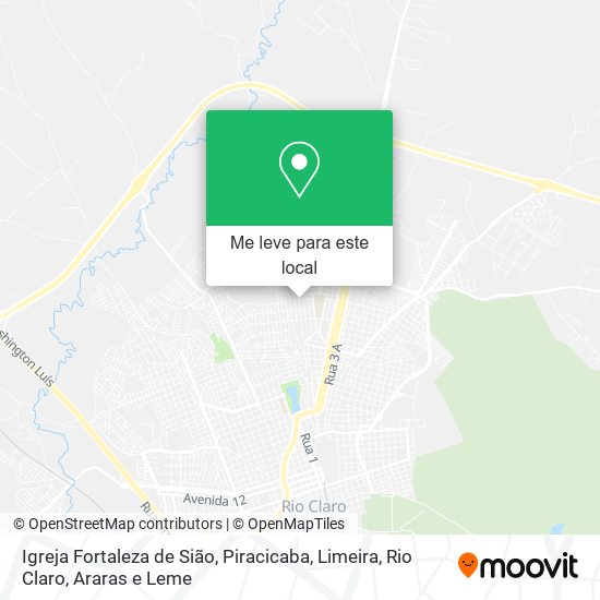 Igreja Fortaleza de Sião mapa